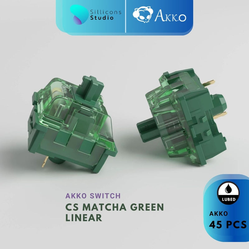 (45 ตัว) AKKO CS Matcha Green Switch Linear switch สวิตช์คีย์บอร์ด Mechanical Switch สำหรับ Mechanical Keyboard Switch