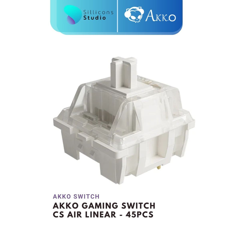 (45 ตัว) Akko CS Switch - Air Switch Linear Switch สวิตช์คีย์บอร์ด Mechanical Switch สำหรับ Mechanical Keyboard