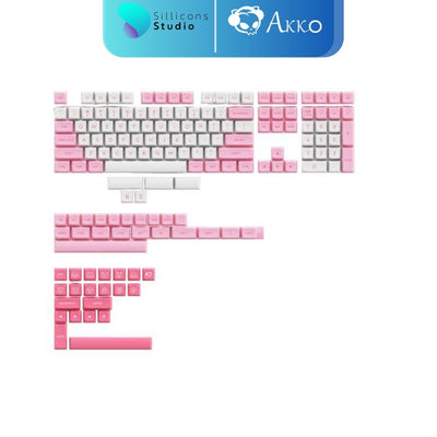 แคปคีย์ AKKO PBT Prunus LANNESIANA Low-Keycap คีย์แคป 158 ปุ่ม ASA Profile