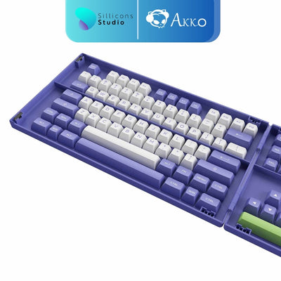 ปุ่มคีย์แคป Akko PBT - Periwinkle Very Peri 197 ปุ่ม ASA profile คีย์แคป สำหรับ Mechanical Keyboard Keycap KEYPRO