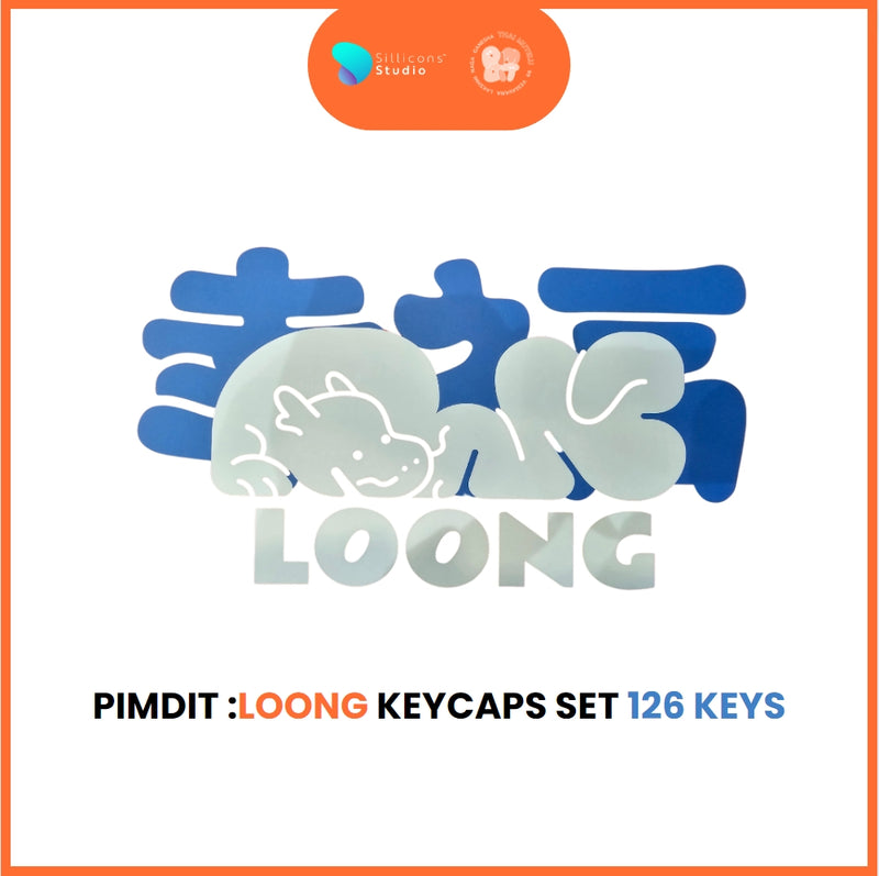 คีย์แคป  Pimdit : Loong collection XDA dye-sub PBT 126 keys คีย์ภาษาไทย