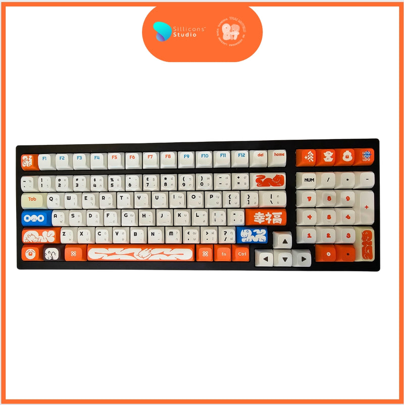 คีย์แคป  Pimdit : Loong collection XDA dye-sub PBT 126 keys คีย์ภาษาไทย