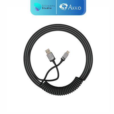 AKKO GAMING CABLE COILED 4 สี สายคีย์บอร์ด USB Type C to A สายขด สำหรับ Mechanical Keyboard คีย์บอร์ดคัสต้อม คีย์บอร์ด