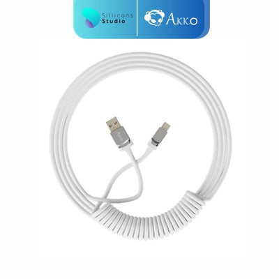 AKKO GAMING CABLE COILED 4 สี สายคีย์บอร์ด USB Type C to A สายขด สำหรับ Mechanical Keyboard คีย์บอร์ดคัสต้อม คีย์บอร์ด