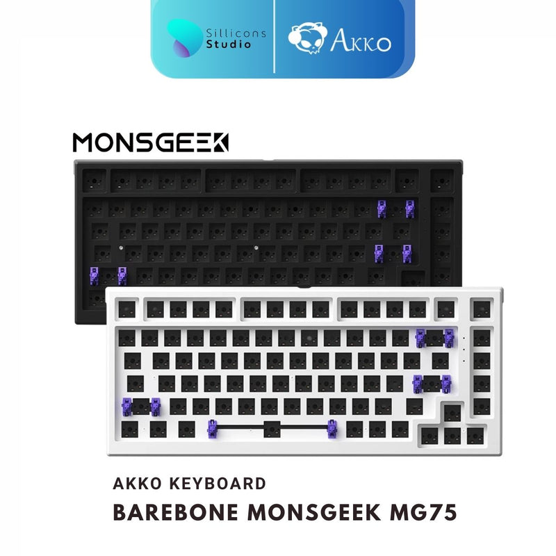 คีย์บอร์ด MonsGeek MG75 เคสพลาสติก 75% Gasket Hotswap Wireless 2.4G Mechanical Keyboard คีย์บอร์ดไร้สาย Akko