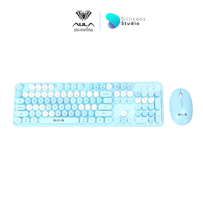 AULA AC306 WIRELESS COMBO SET KEYBOARD&MOUSE (คีย์ภาษาไทย)