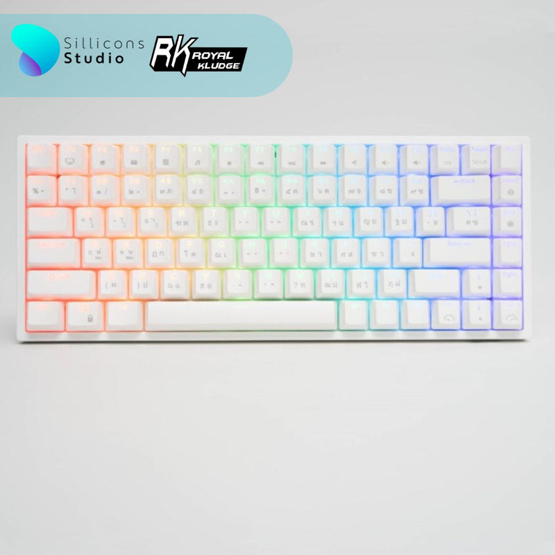 คีย์บอร์ด Royal Kludge RK84 Hotswap RGB Wireless 3 Mode 2.4g Bluetooth Mechanical Keyboard 75% rk คีย์บอร์ดไร้สาย