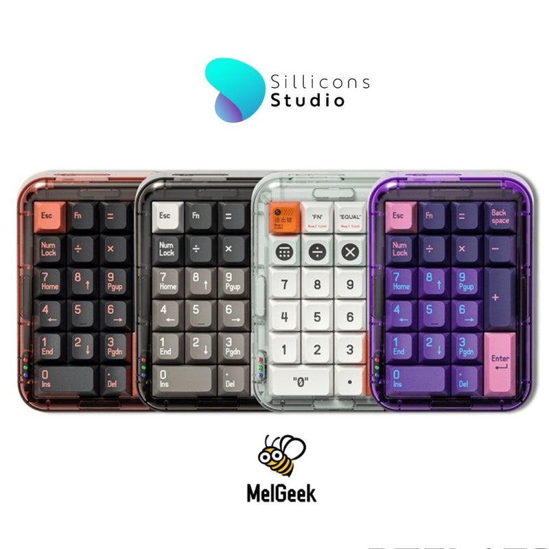 คีย์บอร์ด Melgeek Mojopad Numpad 4 สี 21 ปุ่ม 3 Mode 2.4gHz Bluetooth Hotswap RGB