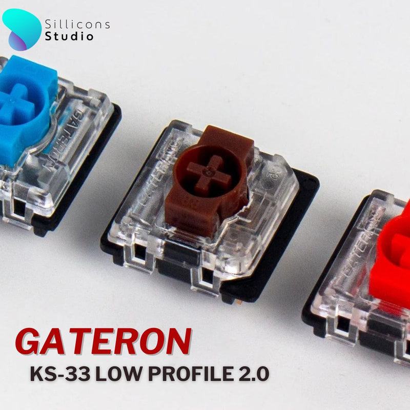 Gateron KS-33 Low Profile 2.0 Mechanical Switch Set