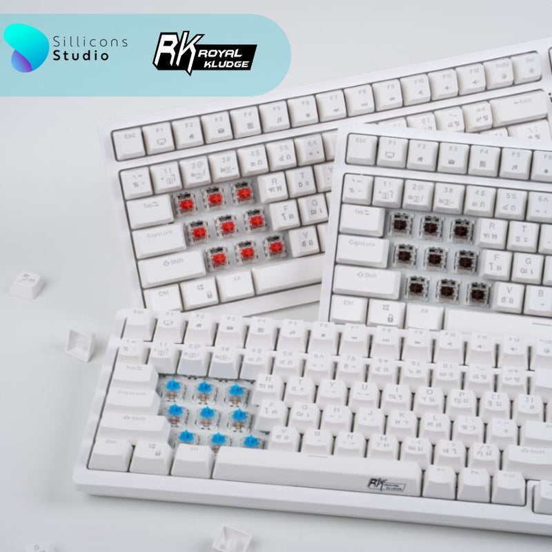 คีย์บอร์ด Royal Kludge RK98 Hotswap RGB Wireless 3 Mode 2.4g Bluetooth Mechanical Keyboard 98% rk คีย์บอร์ดไร้สาย
