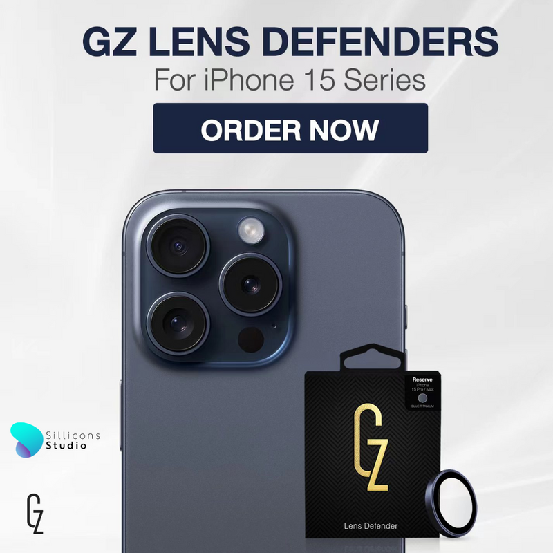 ฟิล์มป้องกันเลนส์กล้อง GZ Lens Defender สำหรับ iPhone 15Pro / 15ProMax