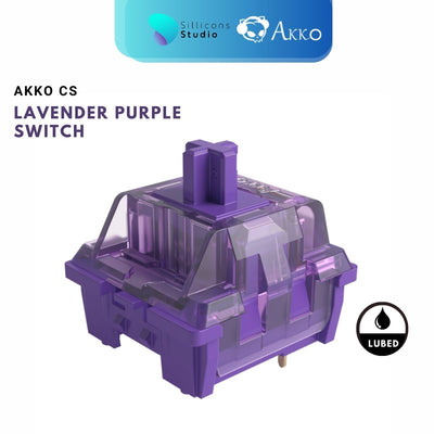 (45 ตัว) AKKO CS Lavender Purple Switch Tactile สวิตช์คีย์บอร์ด Mechanical Switch สำหรับ Mechanical Keyboard Switch