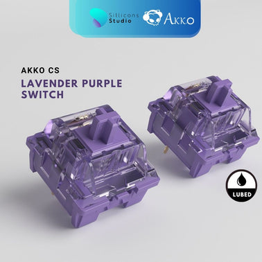 (45 ตัว) AKKO CS Lavender Purple Switch Tactile สวิตช์คีย์บอร์ด Mechanical Switch สำหรับ Mechanical Keyboard Switch
