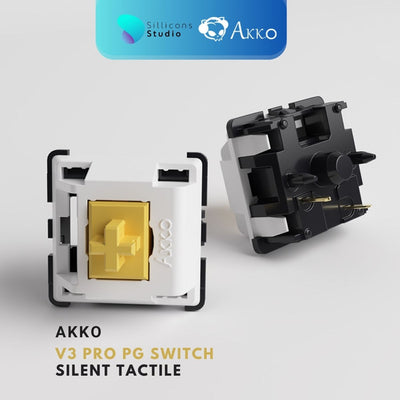 (45 ตัว) สวิตช์ AKKO V3 Pro PG Switch Silent Tactile สวิตช์คีย์บอร์ด สำหรับ Mechanical Keyboard