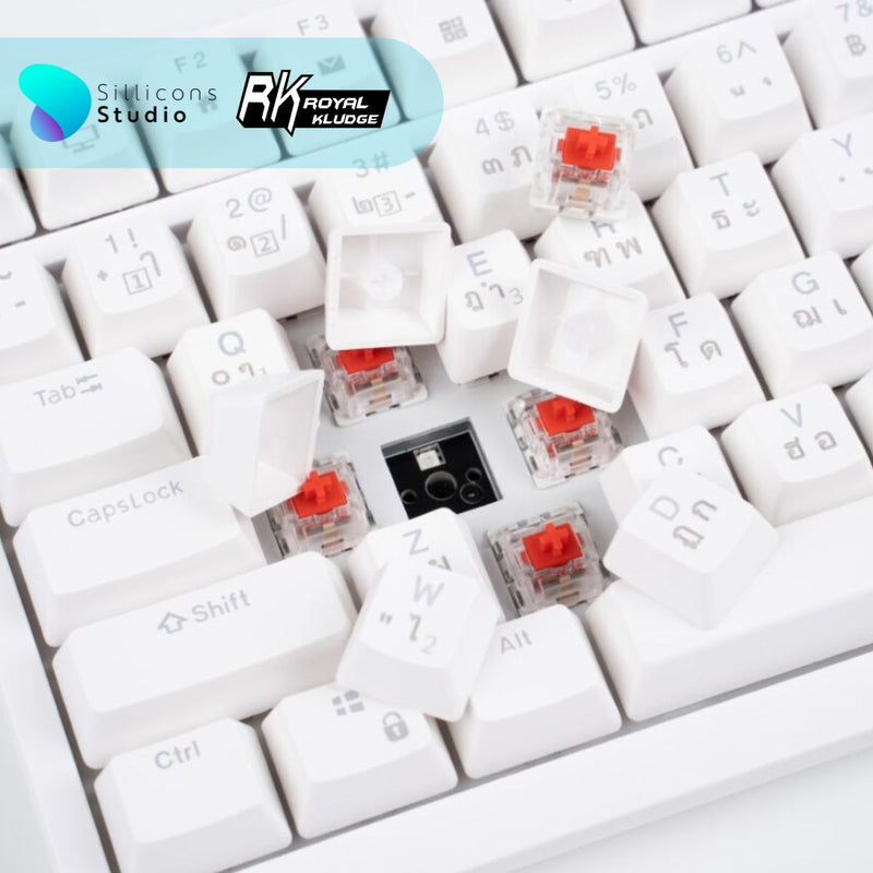 คีย์บอร์ด Royal Kludge RK98 Hotswap RGB Wireless 3 Mode 2.4g Bluetooth Mechanical Keyboard 98% rk คีย์บอร์ดไร้สาย