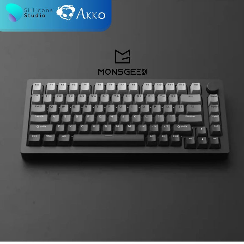 คีย์บอร์ด MonsGeek M1W Aluminium 75% เคสอลูมิเนียม 2.4GHz Bluetooth Wireless RGB Hotswap Custom Mechanical Keyboard
