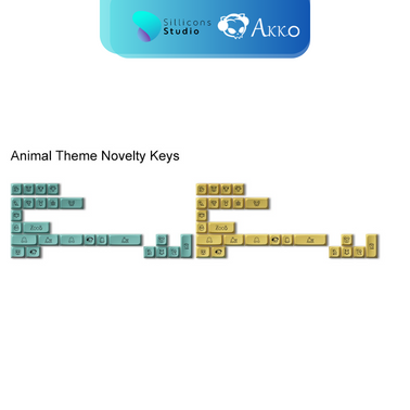 คีย์แคป AKKO PBT Double-Shot Keycap set - Cream (MDA profile) 282 ปุ่ม PBT Keycaps Set