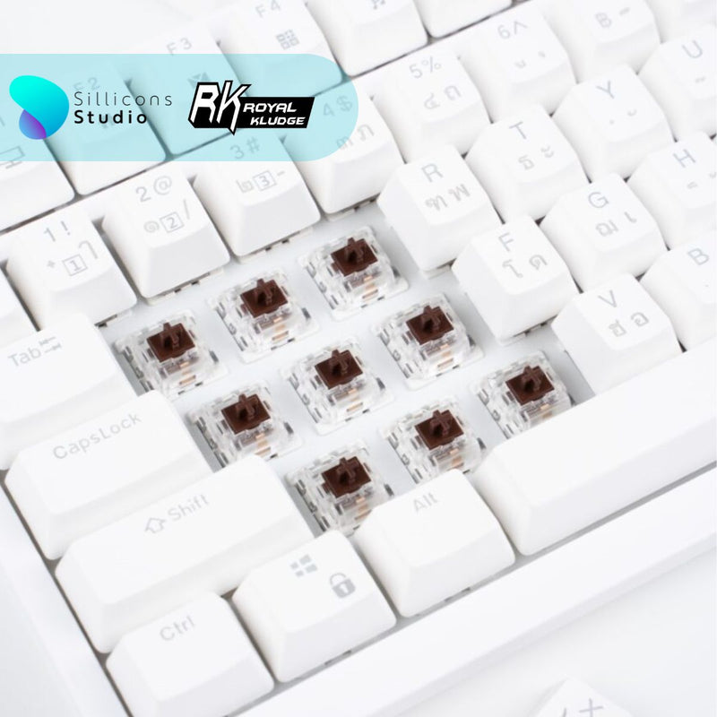 คีย์บอร์ด Royal Kludge RK98 Hotswap RGB Wireless 3 Mode 2.4g Bluetooth Mechanical Keyboard 98% rk คีย์บอร์ดไร้สาย