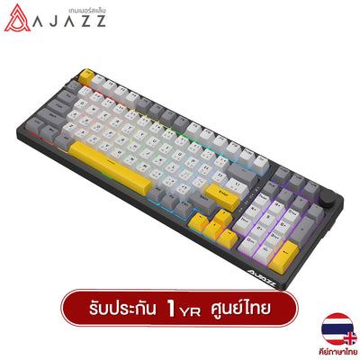 (คีย์ไทย) คีย์บอร์ดเกมมิ่ง Ajazz AK992 Tri-Mod RGB Version 99Key Gasket Mechanical Keyboard รับประกันสินค้า 1 ปี