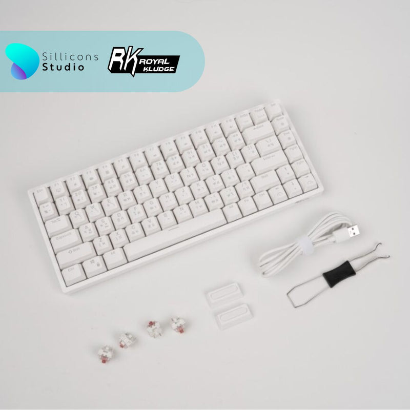 คีย์บอร์ด Royal Kludge RK84 Hotswap RGB Wireless 3 Mode 2.4g Bluetooth Mechanical Keyboard 75% rk คีย์บอร์ดไร้สาย