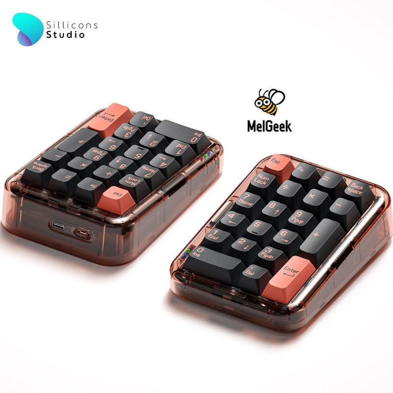 คีย์บอร์ด Melgeek Mojopad Numpad 4 สี 21 ปุ่ม 3 Mode 2.4gHz Bluetooth Hotswap RGB