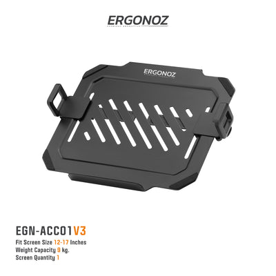 ERGONOZ ACC01V3 Laptop Holder V.3 แท่นวางโน๊ตบุค ปรับระดับ ปรับหมุนได้ รับน้ำหนักได้มากถึง 9 กิโล แข็งแรงมีความทนทาน