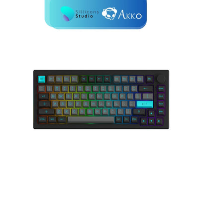 คีย์บอร์ด AKKO 5075B Plus สี Black&Cyan 75% RGB [Akko CS Silver]