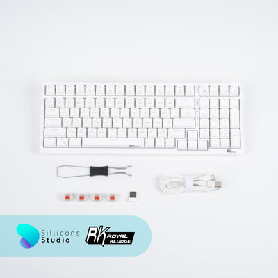 คีย์บอร์ด Royal Kludge RK98 Hotswap RGB Wireless 3 Mode 2.4g Bluetooth Mechanical Keyboard 98% rk คีย์บอร์ดไร้สาย