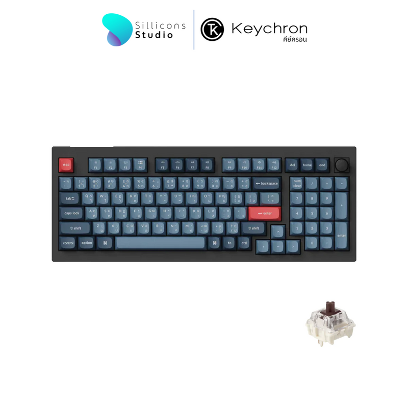 Keychron V5 MAX QMK/VIA Wireless Mechanical Keyboard (ภาษาไทย)