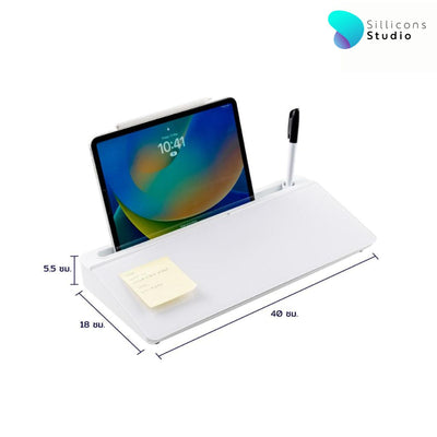 Glass Board Desktop ไวท์บอร์ดกระจกตั้งโต๊ะ จดให้ชีวิต นึกคิดได้สะดวก