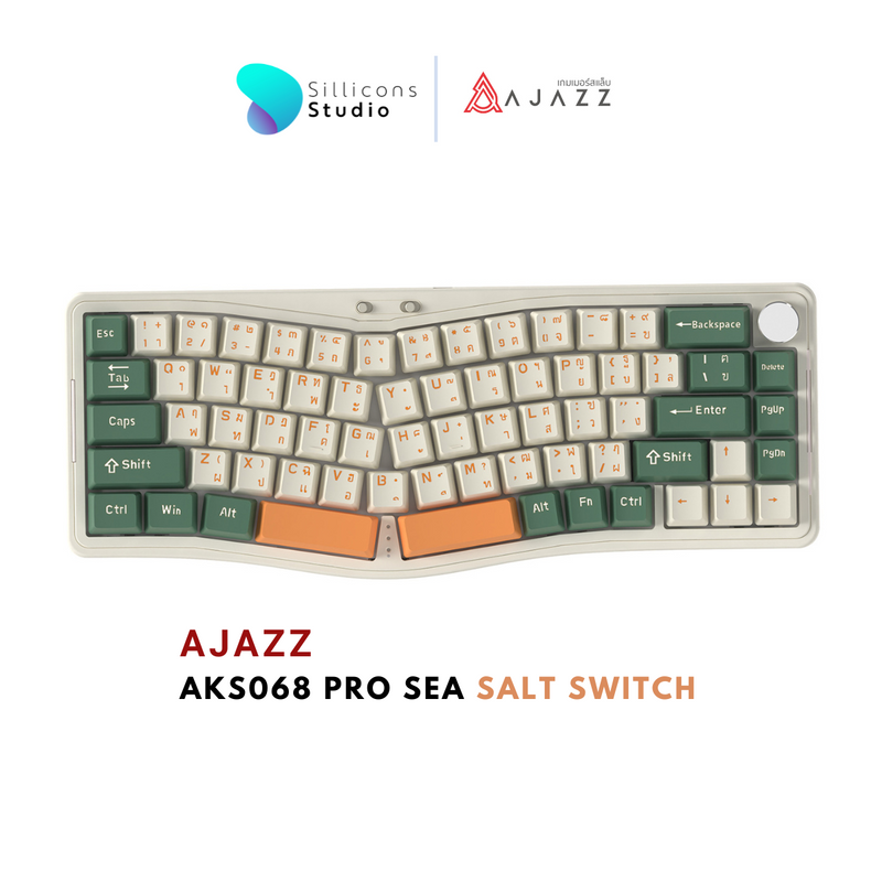 คีย์บอร์ด Ajazz AKS068 Pro Wireless Mechanical Keyboard (EN/TH)
