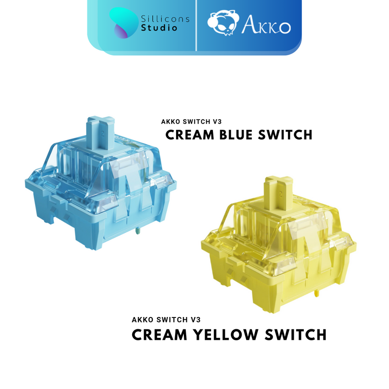 AKKO V3 Cream Pro Switch (Lubed, 45 ตัว)