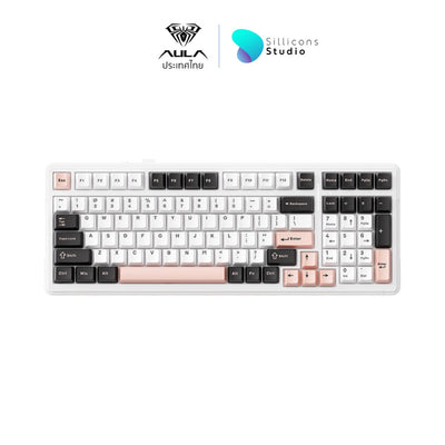 คีย์บอร์ดไร้สาย - AULA F99 Gasket Mechanical Keyboard คีย์ไทย แบต 8,000mAh รับประกัน 2 ปี