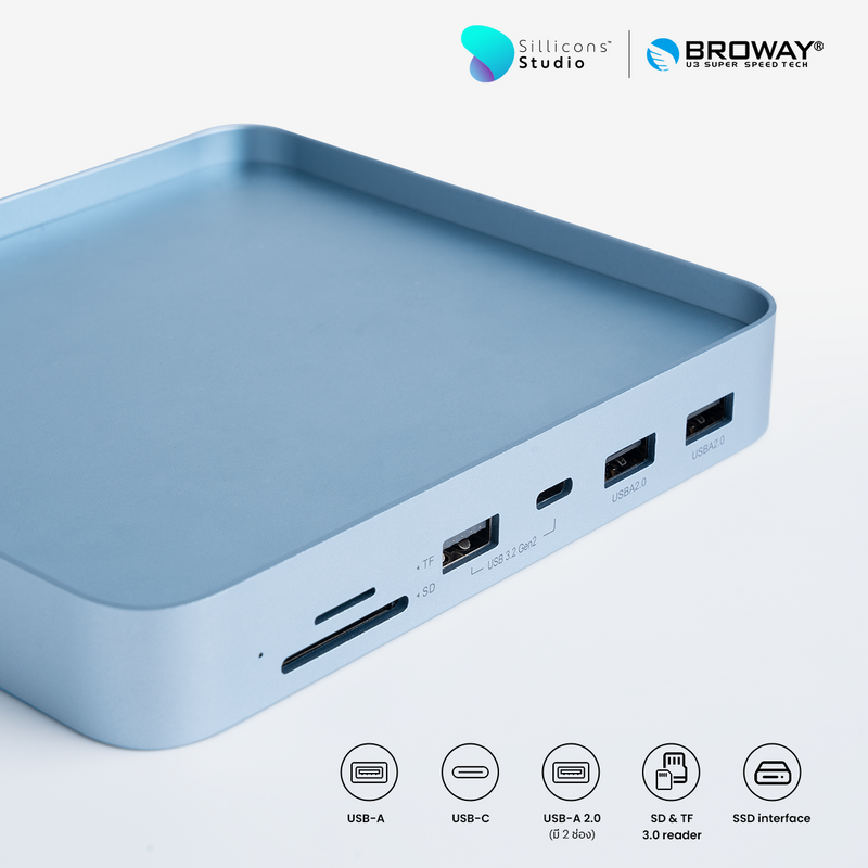 Docking station for iMac 24″  Hub Adapter Support
