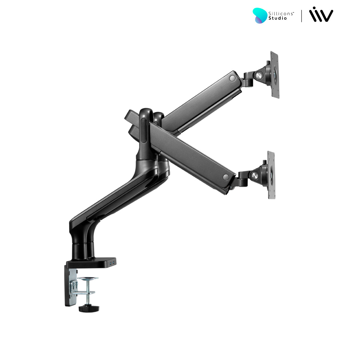 แขนจับจอมอนิเตอร์ Liv Dual Extra Monitor Arm (Dual Extra Monitor Arm - Space Grey)