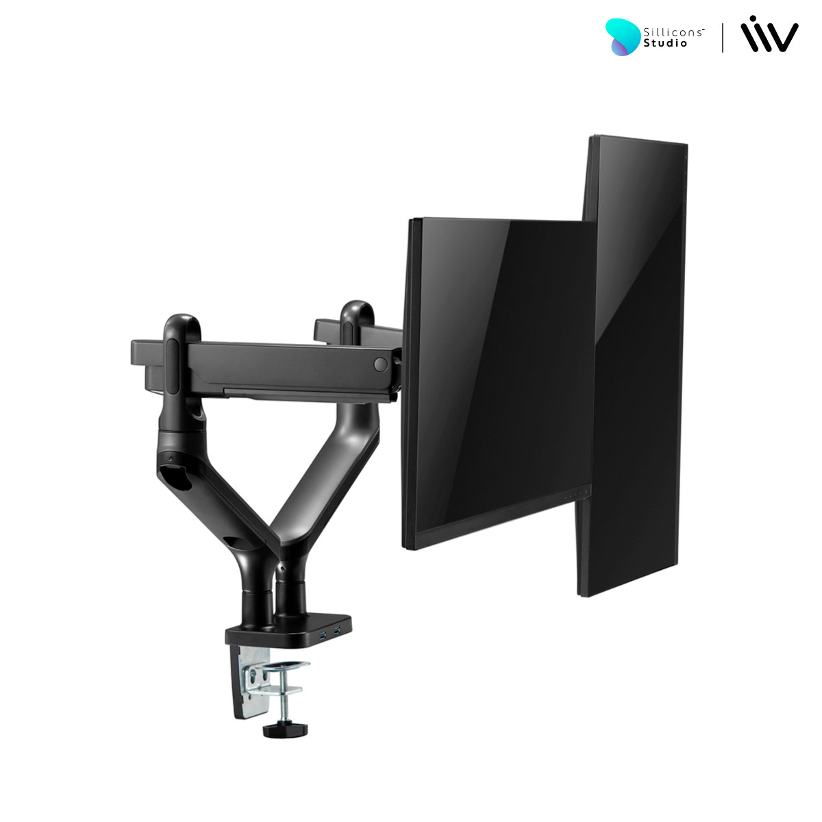 แขนจับจอมอนิเตอร์ Liv Dual Extra Monitor Arm (Dual Extra Monitor Arm - Space Grey)