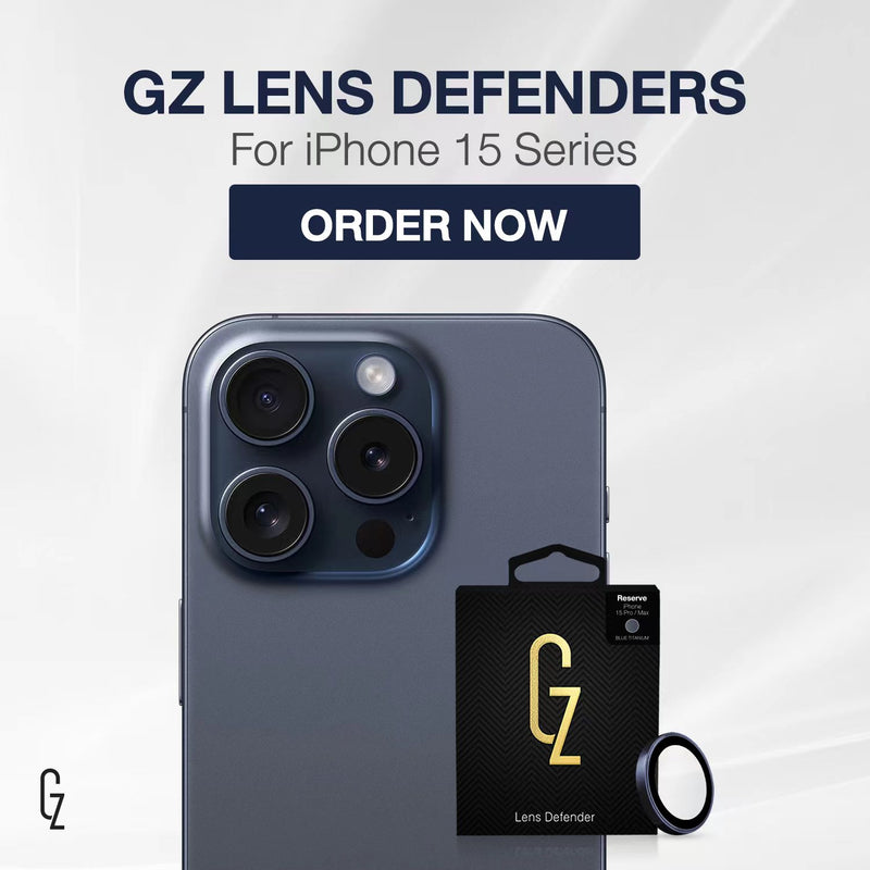 ฟิล์มป้องกันเลนส์กล้อง GZ Lens Defender สำหรับ iPhone 15Pro / 15ProMax