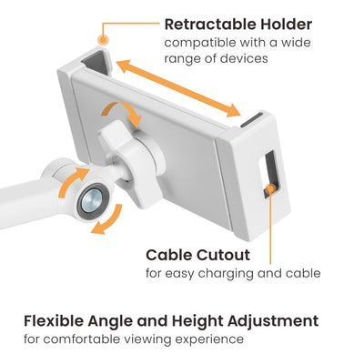 Liv Mobile & Tablet Floor Stand l iPad & iPhone Stand ขาตั้งไอแพด ที่วางไอแพด วางโทรศัพท์ จอหมุนได้ 360° รุ่นตั้งพื้น