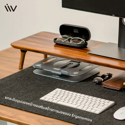 แท่นวางจอมอนิเตอร์ Liv Wooden Monitor Risers