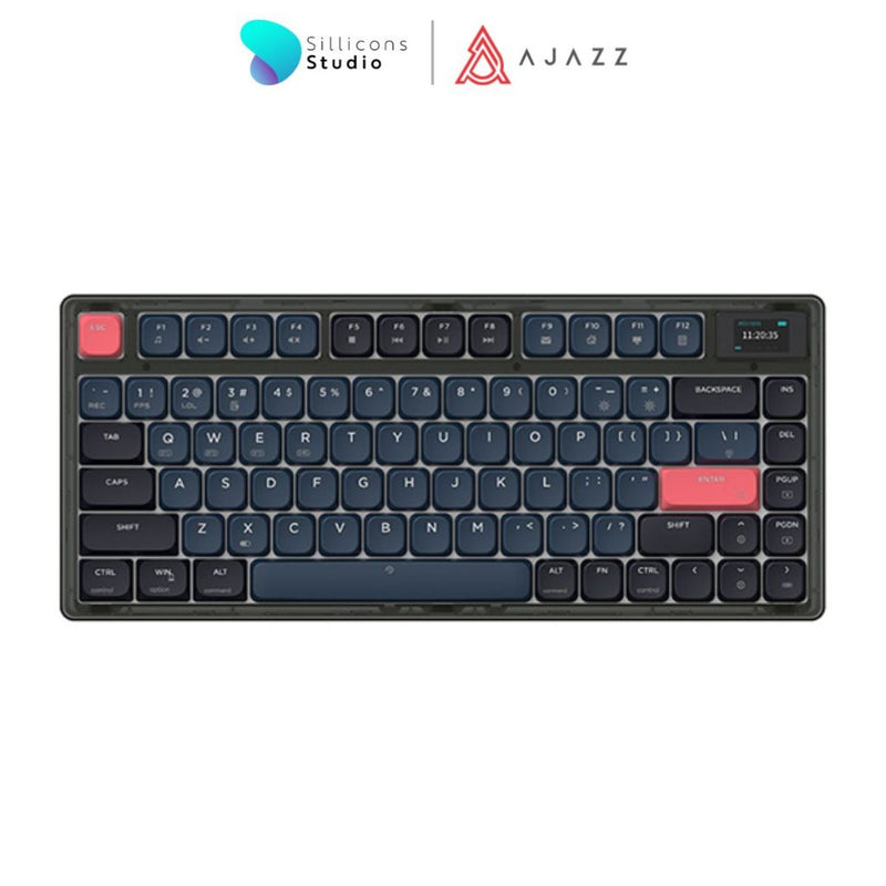 (คีย์ไทย) Ajazz AK832 PRO TFT Tri-Mod Low-Profile Gasket Structure RGB Mechanical Keyboard
