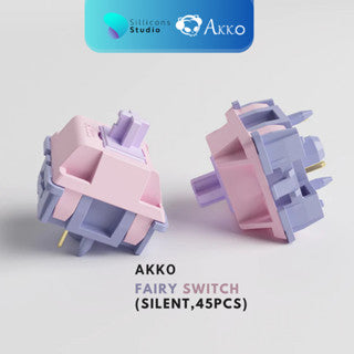 (45 ตัว) สวิตช์ AKKO Fairy Switch Silent Linear สวิตช์คีย์บอร์ด Mechanical Switch สำหรับ Mechanical Keyboard Switch