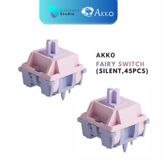 (45 ตัว) สวิตช์ AKKO Fairy Switch Silent Linear สวิตช์คีย์บอร์ด Mechanical Switch สำหรับ Mechanical Keyboard Switch