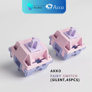 (45 ตัว) สวิตช์ AKKO Fairy Switch Silent Linear สวิตช์คีย์บอร์ด Mechanical Switch สำหรับ Mechanical Keyboard Switch