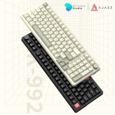(คีย์ไทย) Ajazz AK992 Retro 100% LED Light Gasket Wired Mechanical Keyboard