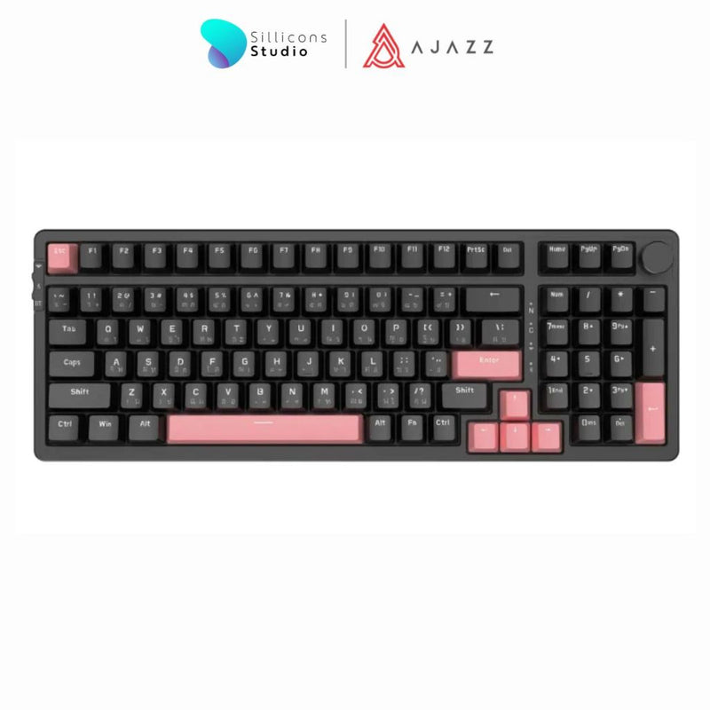 (คีย์ไทย) คีย์บอร์ดเกมมิ่ง Ajazz AK992 Tri-Mod No Light Version 99Key Gasket Mechanical Keyboard รับประกันสินค้า 1 ปี