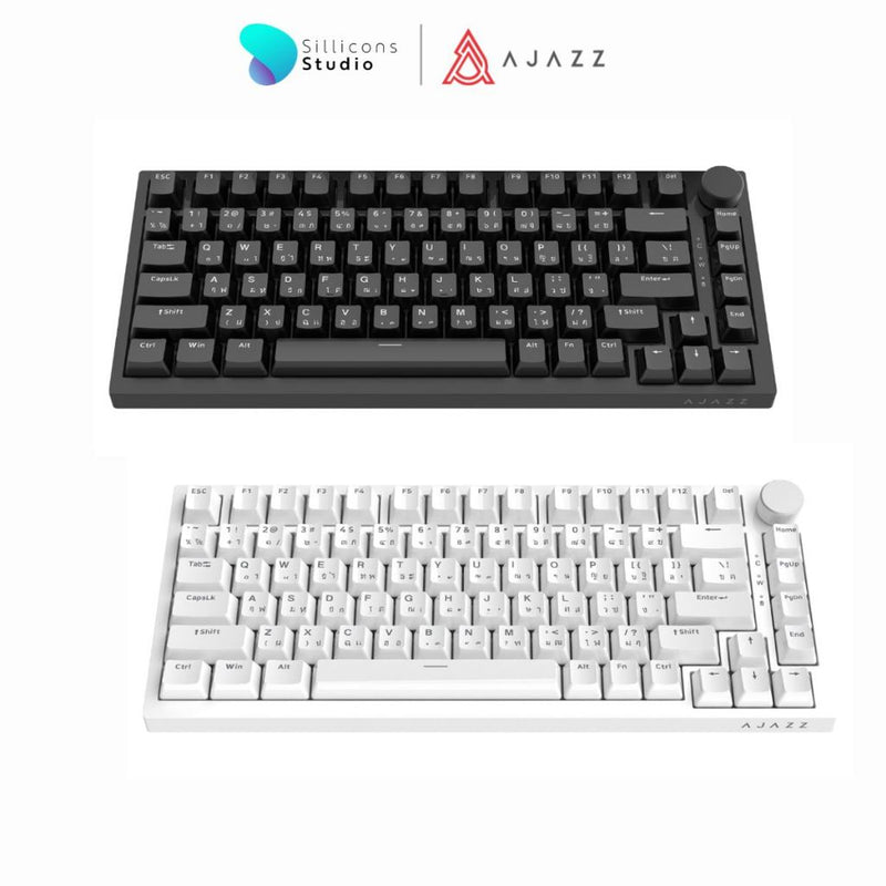 (คีย์ไทย) คีย์บอร์ดเกมมิ่ง Ajazz AK820 82Key Gasket Hotswap Wired Mechanical Keyboard รับประกันสินค้า 1 ปี