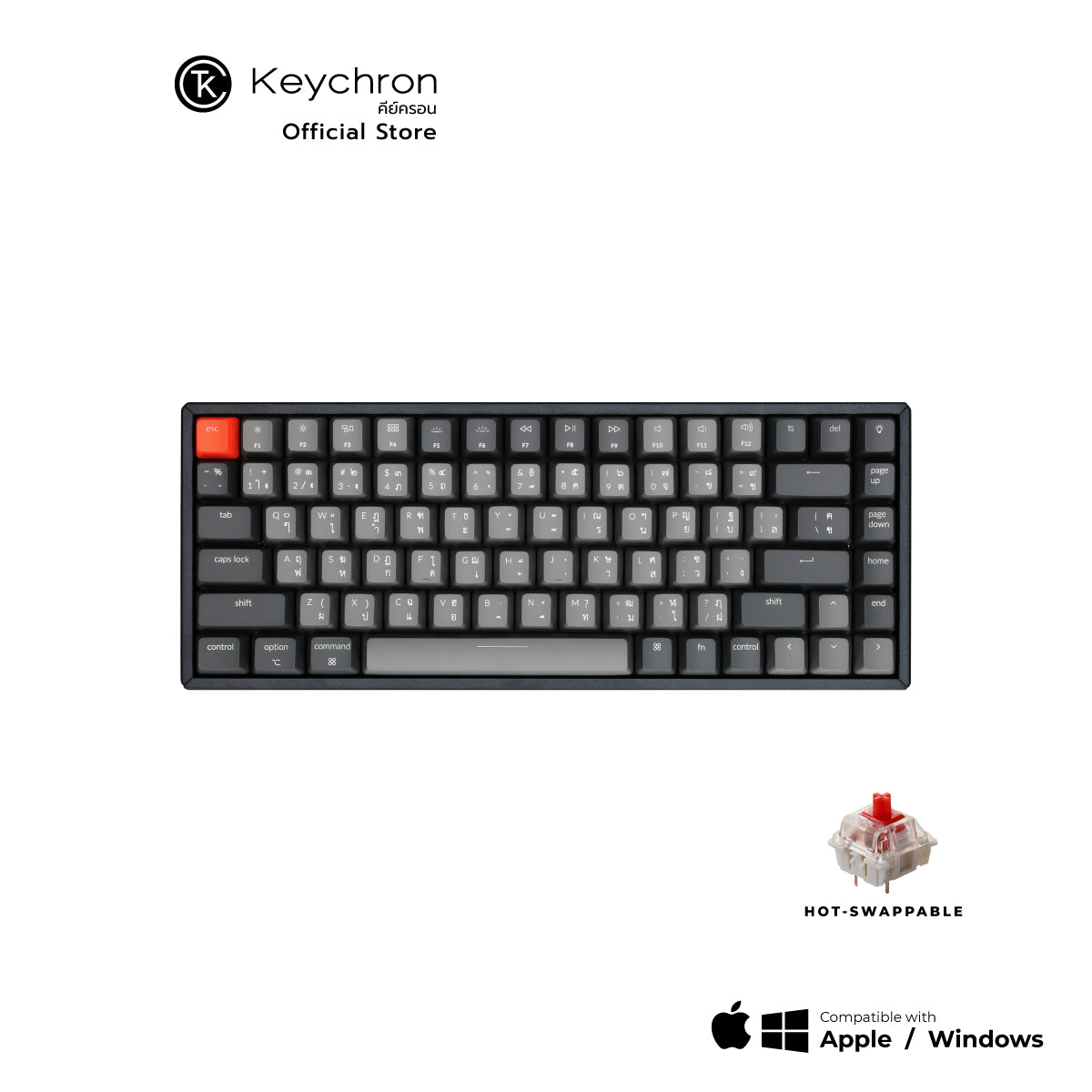 Keychron K2 V.2 Wireless Hot-swappable Mechanical Keyboard
