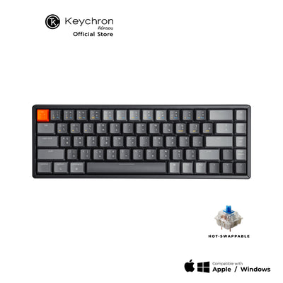Keychron K6 Wireless Hot-swappable Mechanical Keyboard  คีย์บอร์ดไร้สาย ภาษาไทย