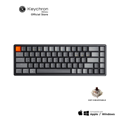 Keychron K6 Wireless Hot-swappable Mechanical Keyboard  คีย์บอร์ดไร้สาย ภาษาไทย