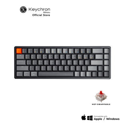 Keychron K6 Wireless Hot-swappable Mechanical Keyboard  คีย์บอร์ดไร้สาย ภาษาไทย